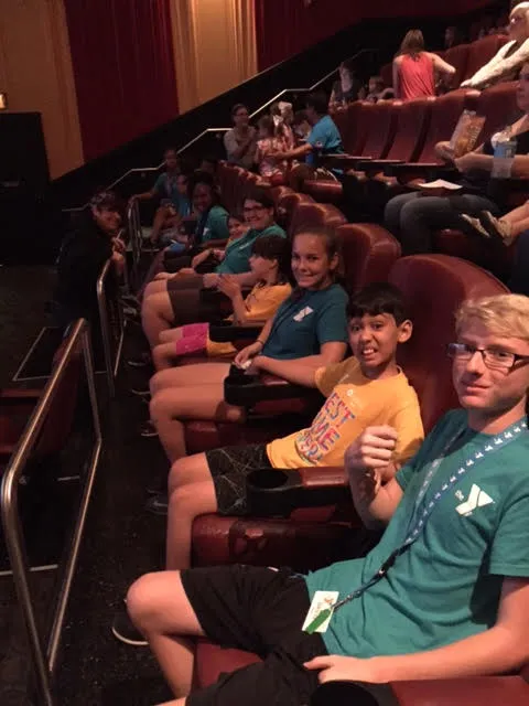 COAST members visit the movies for a field trip